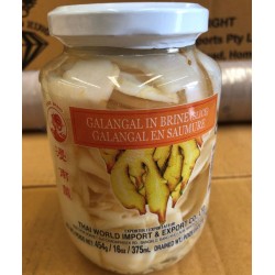 Cock Brand Galangal slice in Brine  454g