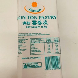 Ausun Wonton Pastry 360pcs 2kg 
