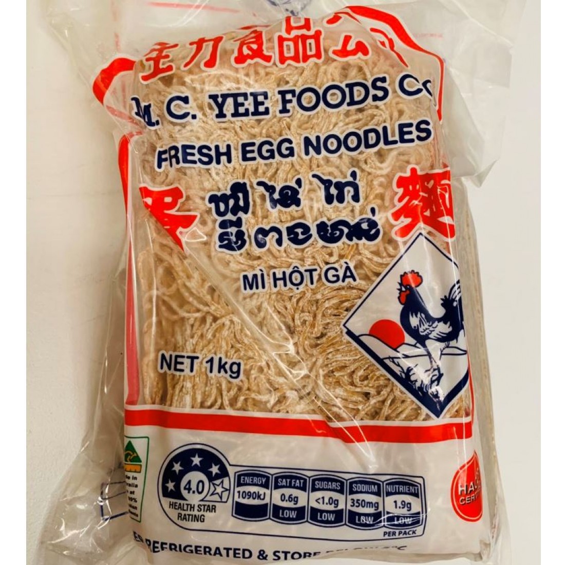 MC. Fresh Egg Noodle 1kg Pack