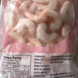 Diamond King Frozen Peeled & Cooked Vannamei Prawn 31/35 700g