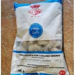 Diamond King Peeled Raw Vannamei Shrimp Size 26/30 700g