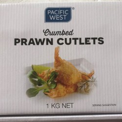 Pacific West Crumbed Prawn Cutlet 1Kg