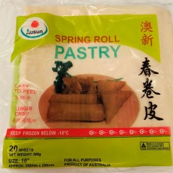 Ausun Spring Roll Pastry Size 10" 20 sheet