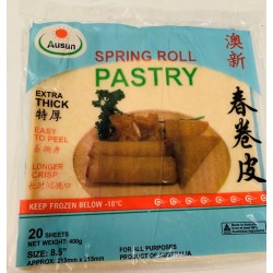 Ausun Spring Roll Pastry Size 8.5" 20 Sheets 320g