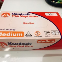 Handsafe Clear Vinyl Gloves 100pcs 