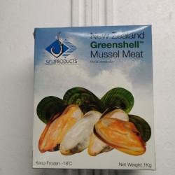 NZ Greenshell Mussel Meat  1kg 