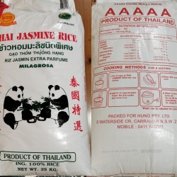 Thai Panda Jasmine Rice 20kg Thai Panda Jasmine Rice 20kg